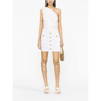 Balmain Ribbed-knit mini skirt