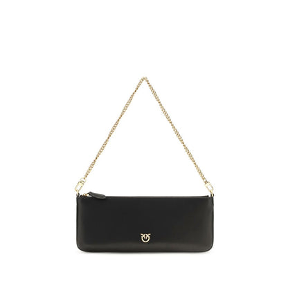 PINKO Black Calf Leather Bos Taurus Wallet