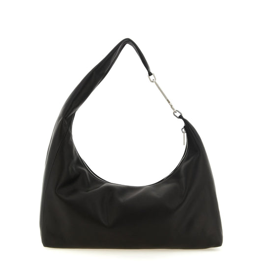 Rick Owens Black Calfskin Shoulder Bag