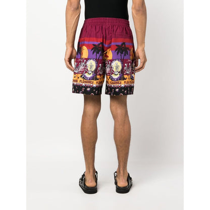 Pleasures Shorts Bordeaux Short trousers