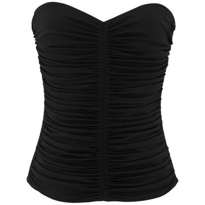 Saint Laurent ruched strapless top