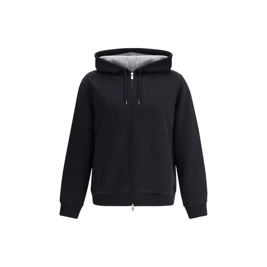 Brunello Cucinelli Black Cotton Sweatshirt