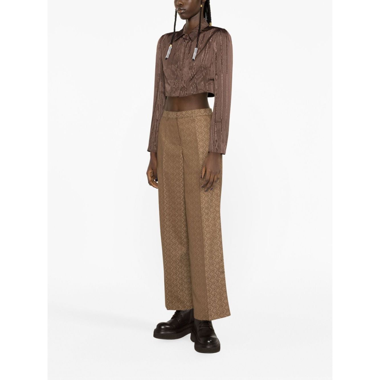 MARINE SERRE Trousers Beige