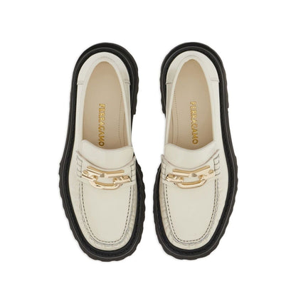 Ferragamo Gancini-plaque Leather Loafers