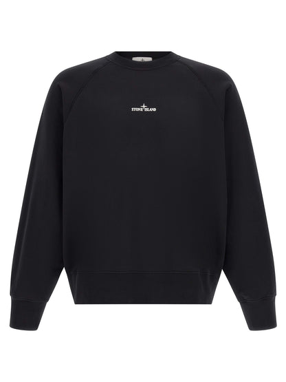 Stone Island Black Cotton Sweatshirt
