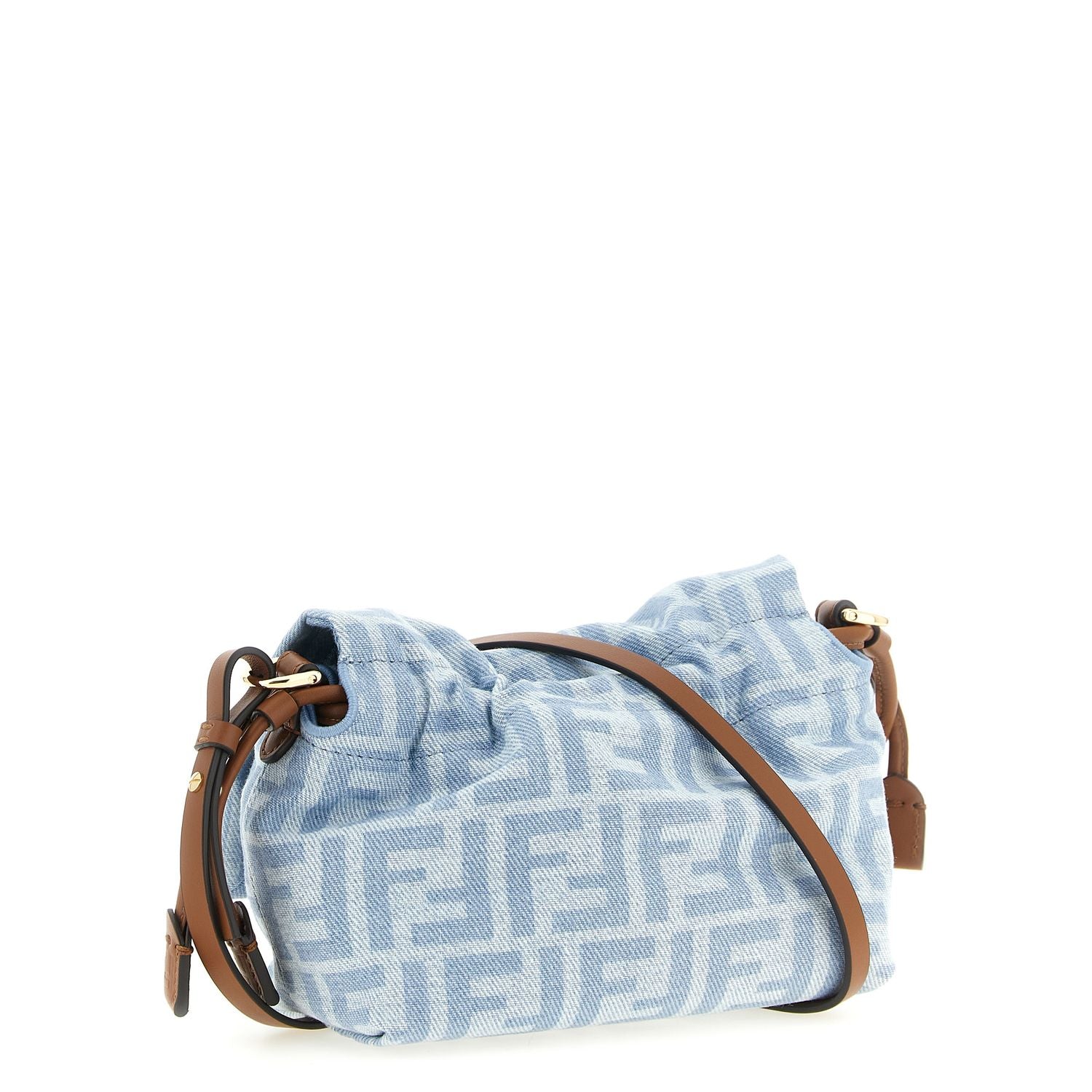 Fendi Blue Cotton Handbag
