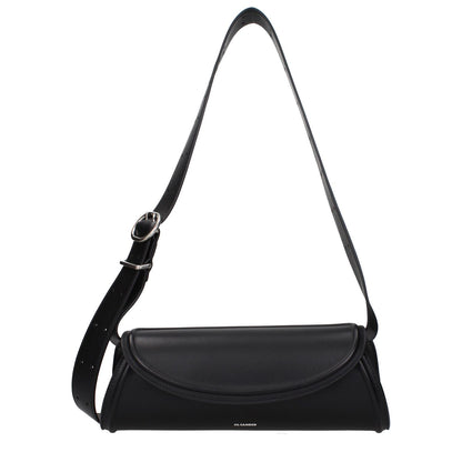 Jil Sander Black Leather Crossbody Bag