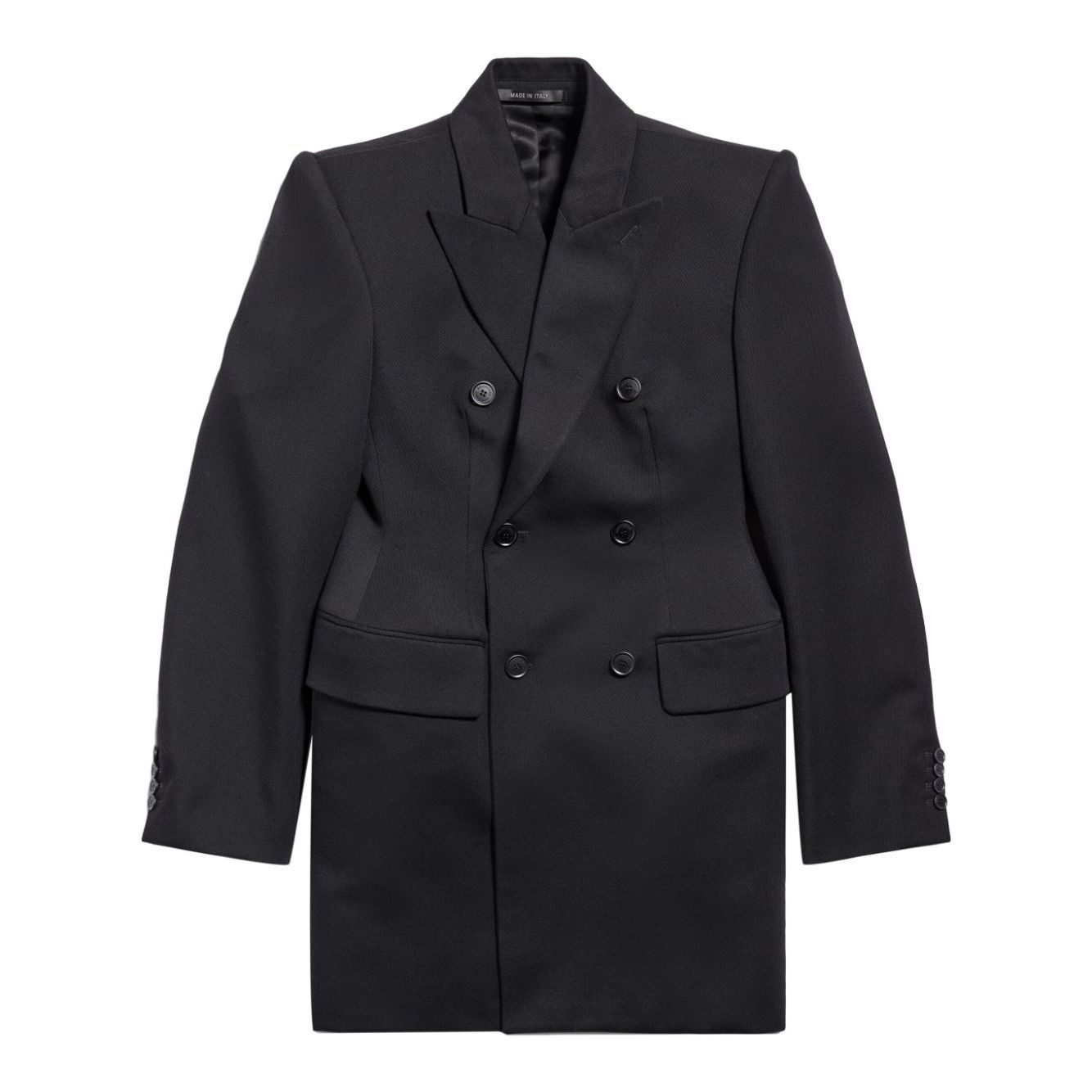 Balenciaga Hourglass Virgin Wool Double-breasted Blazer