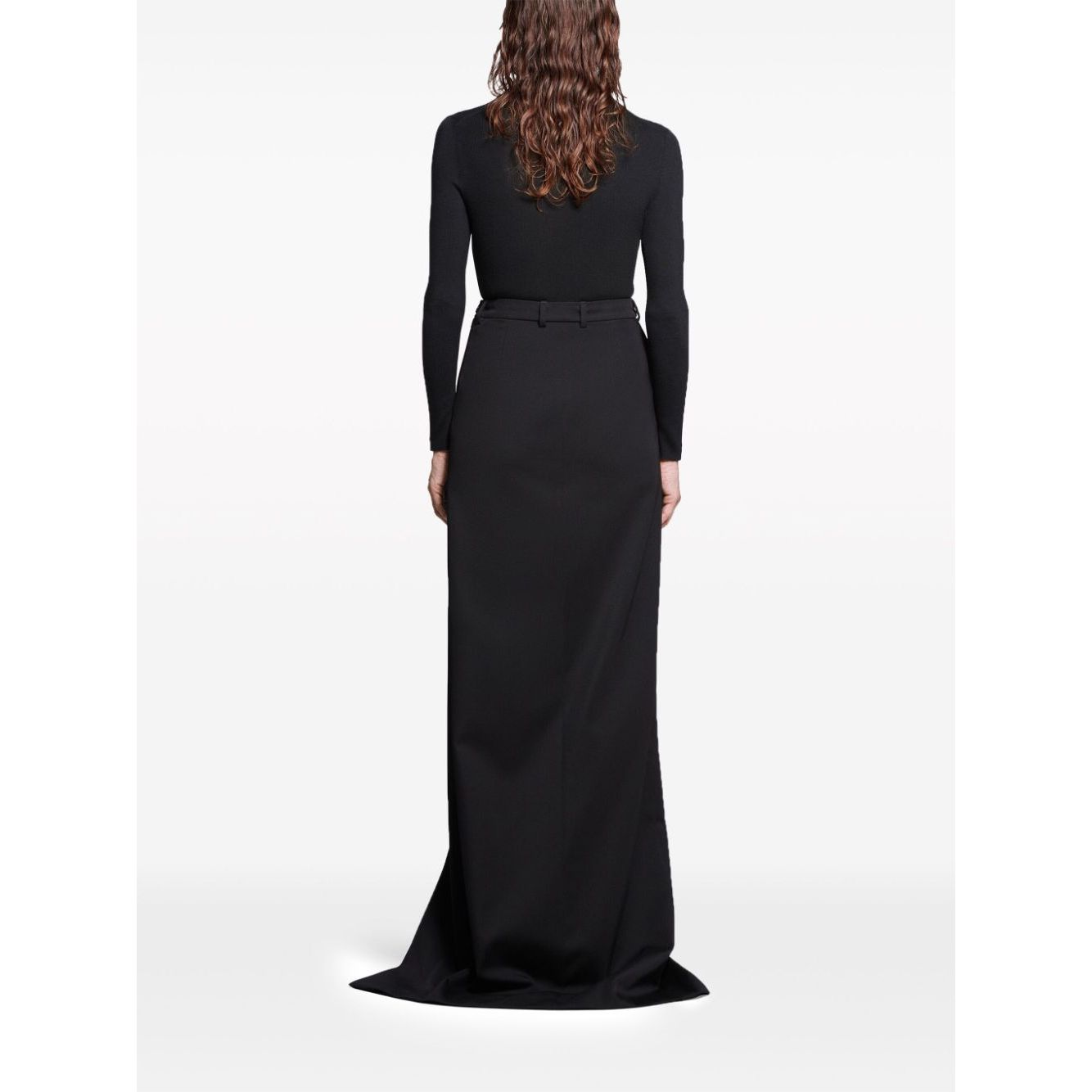 Balenciaga slit tailored maxi skirt