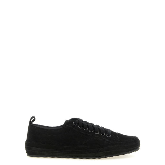 Tom Ford Black Leather Low Top Sneakers