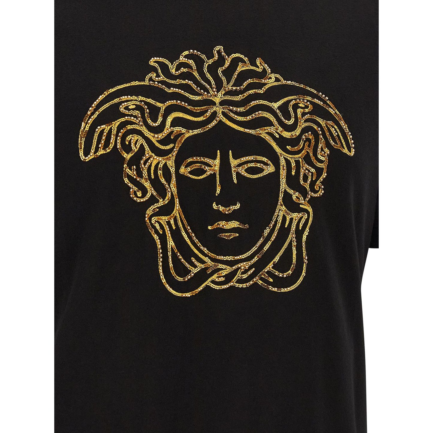 Versace Black Cotton T-Shirt