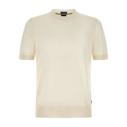 Hugo Boss White Virgin Wool T-Shirt