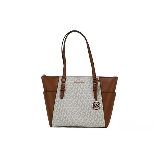 Michael Kors Michael Kors Women Leather Shoulder Tote Bag Purse Handbag+Double Zipper Wallet