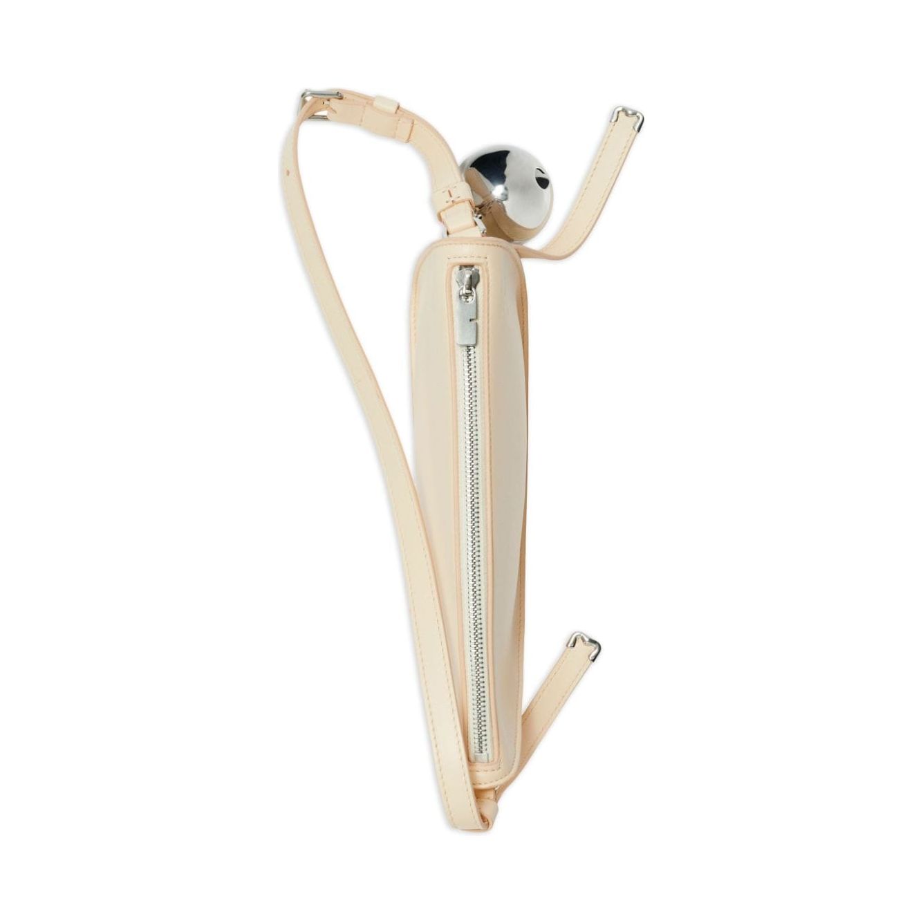 Front view with bag zipped and handles upright.