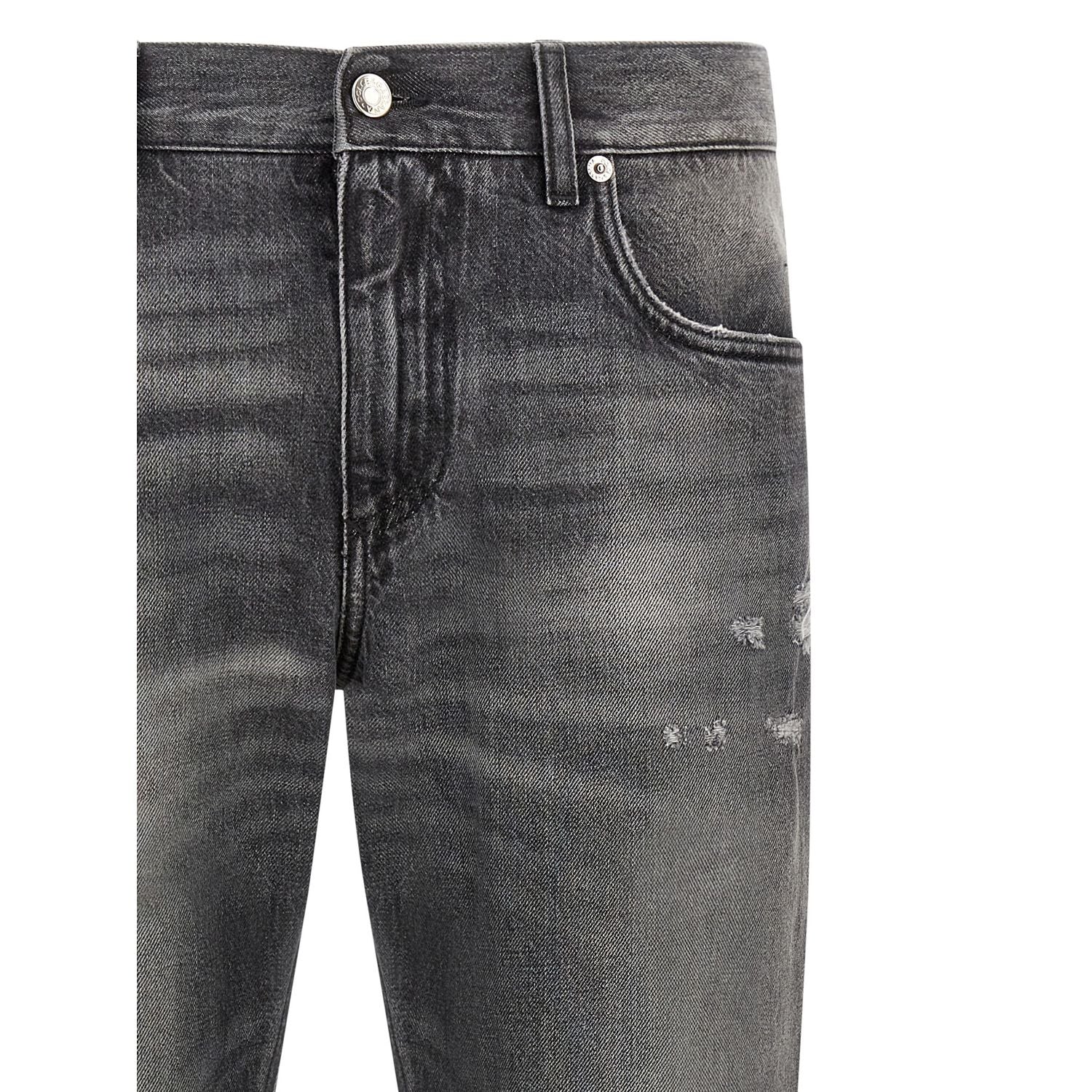 Dolce & Gabbana Gray Cotton Jeans Denim