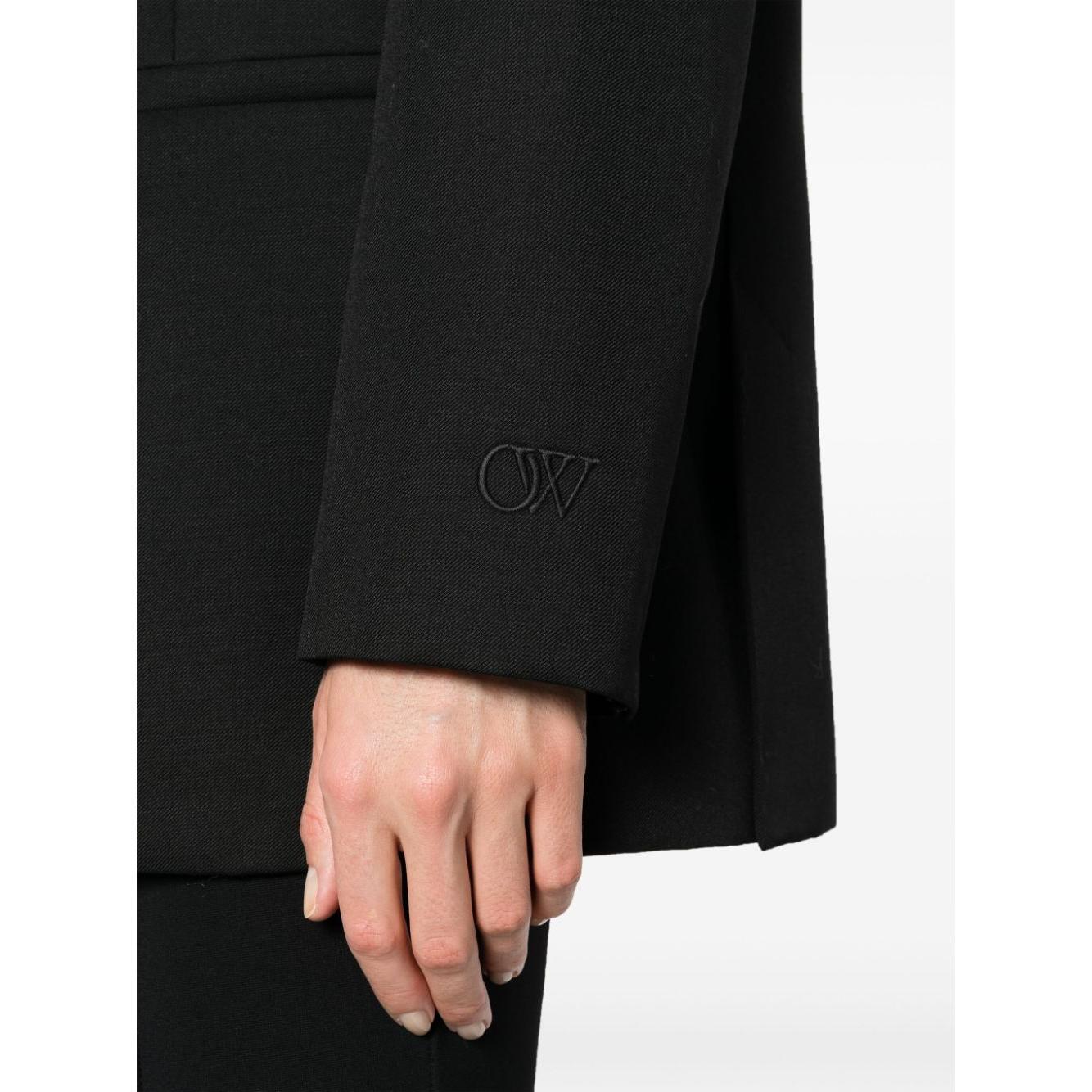Off White single-breasted virgin-wool blazer OWEF099C99FAB0011010
