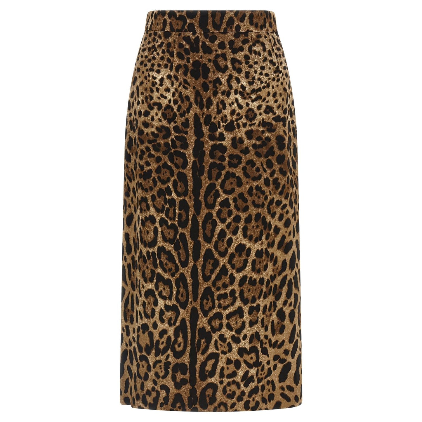 Dolce & Gabbana Brown Viscose Midi Skirt