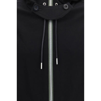 Sacai Black Wool Oves Aries Full-Length Jacket
