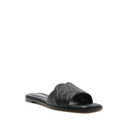 Alexander McQueen logo-embossed leather sandals