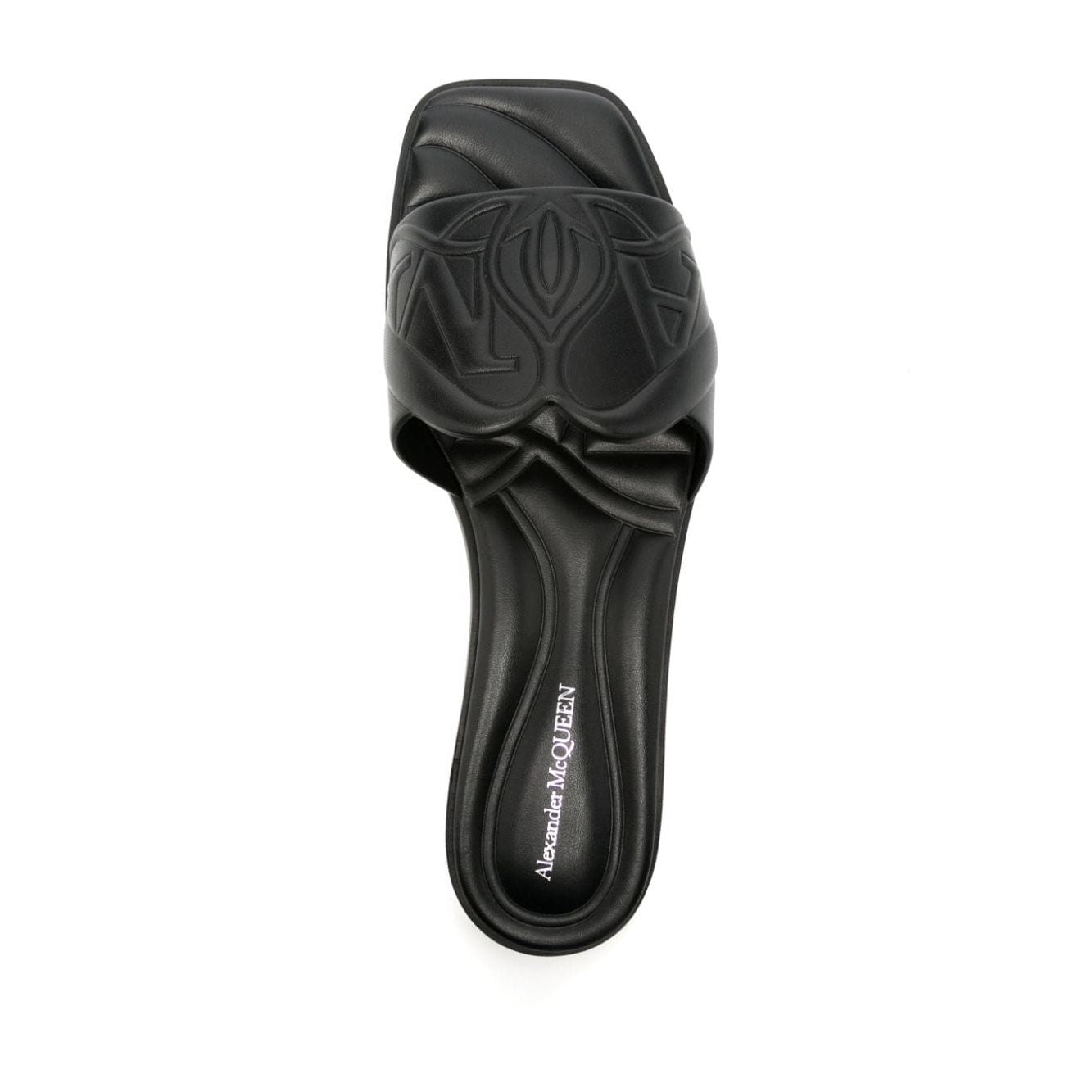 Alexander McQueen logo-embossed leather sandals