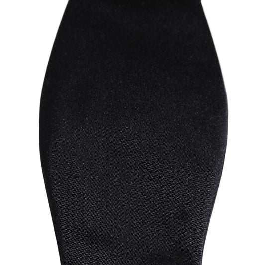 Dolce & Gabbana Men Dark Blue 100% Silk Adjustable Neck Papillon Bow Tie