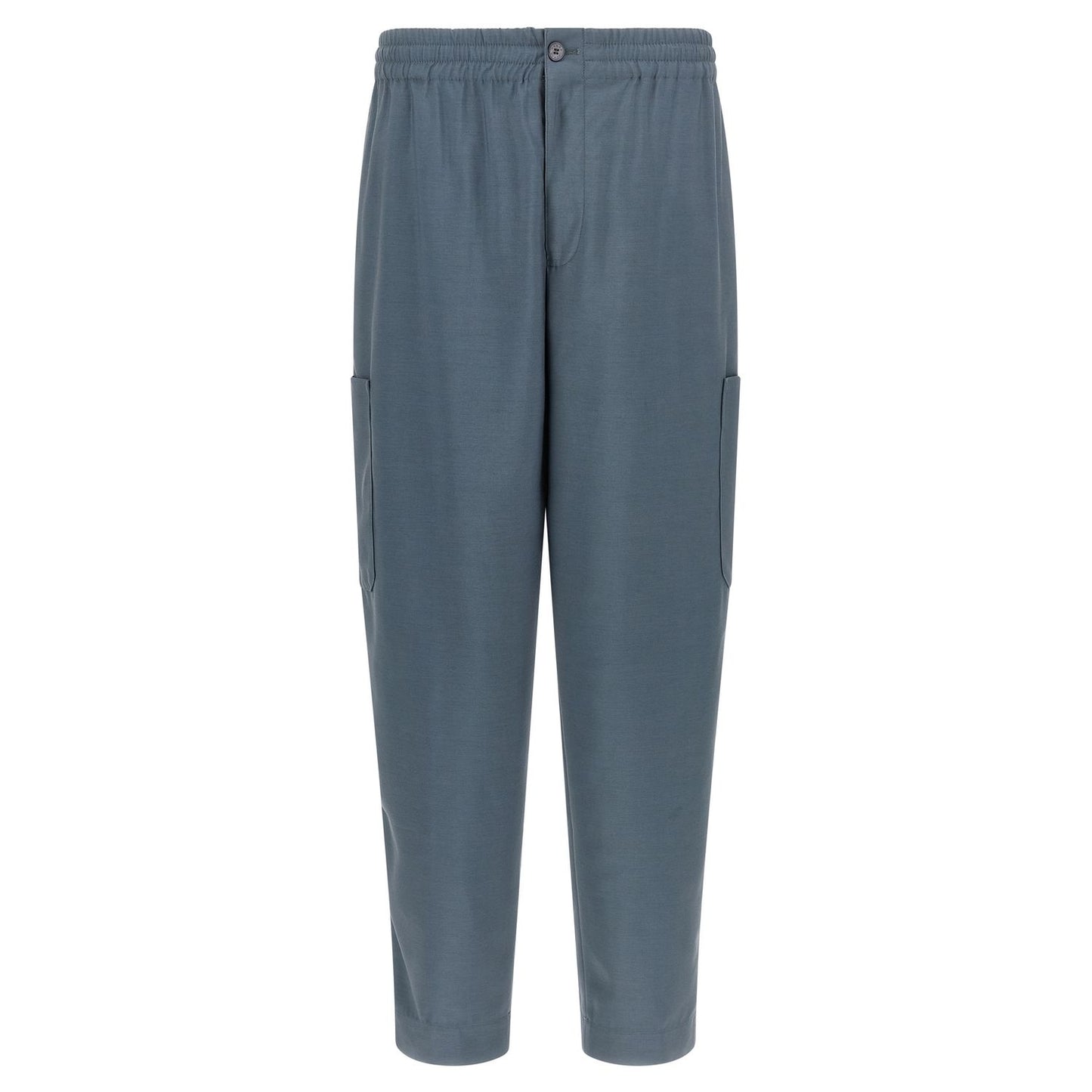 Kenzo Gray Wool Cargo Pants