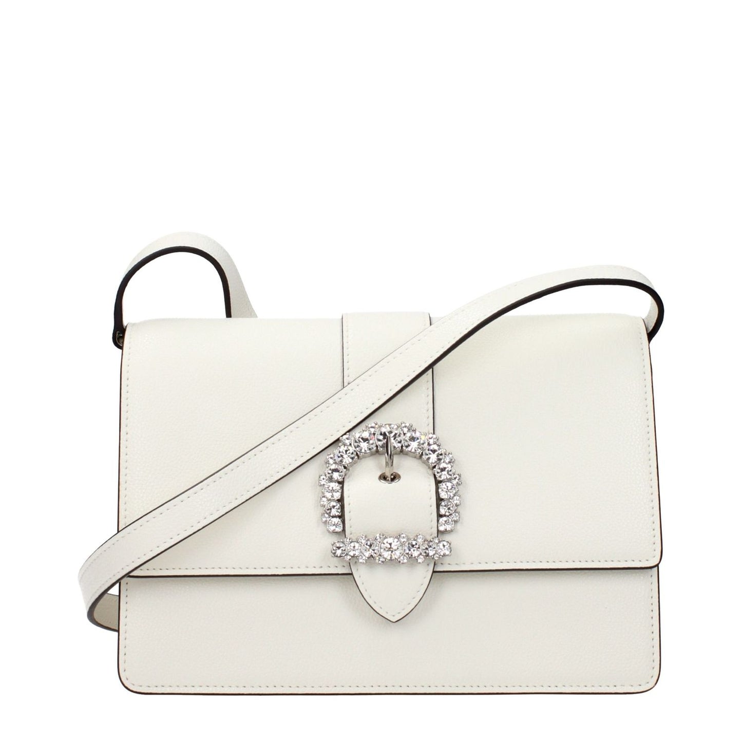 Jimmy Choo White Leather Crossbody Bag