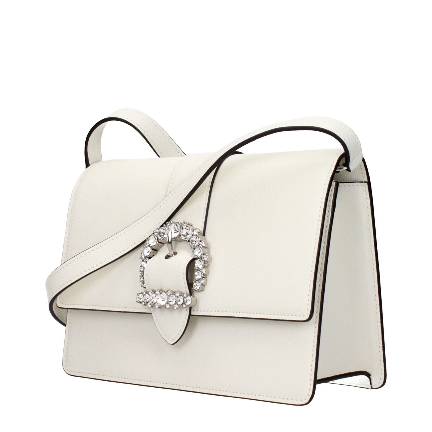 Jimmy Choo White Leather Crossbody Bag