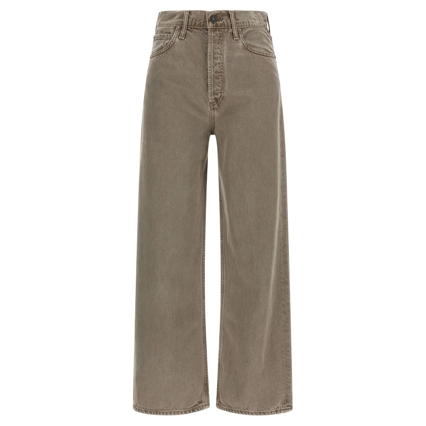 Agolde Brown Lyocell Relaxed Fit Jeans