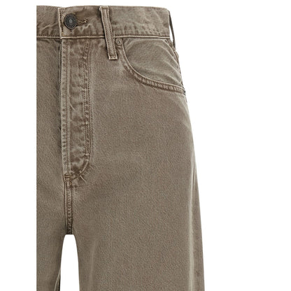 Agolde Brown Lyocell Relaxed Fit Jeans