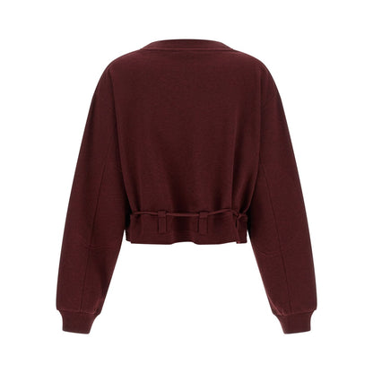 Dries Van Noten Bordeaux Cotton Sweatshirt
