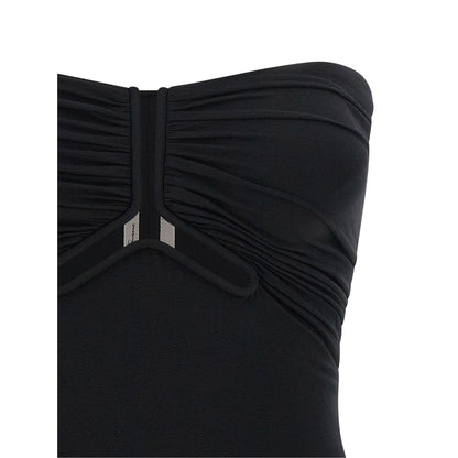 Rick Owens Black Nylon Tank Tops