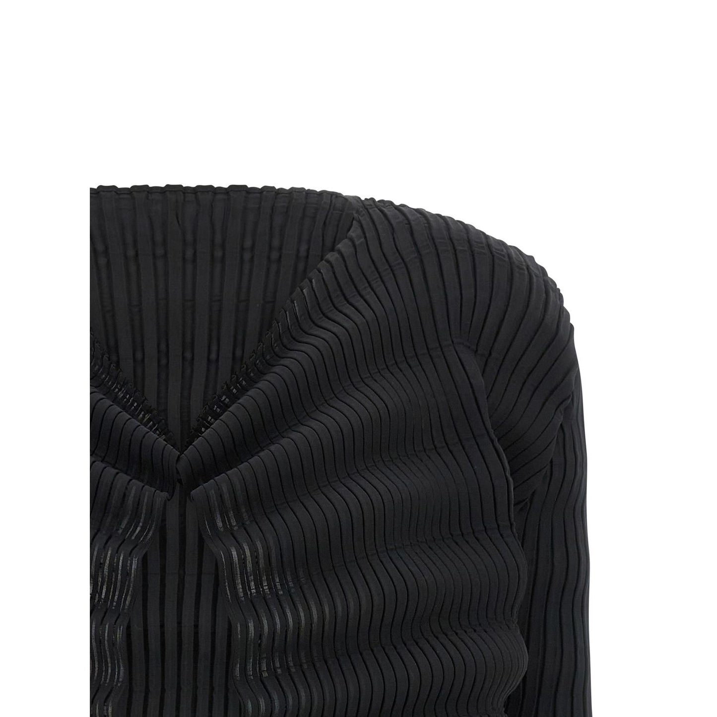 Issey Miyake Black Polyester Cardigan