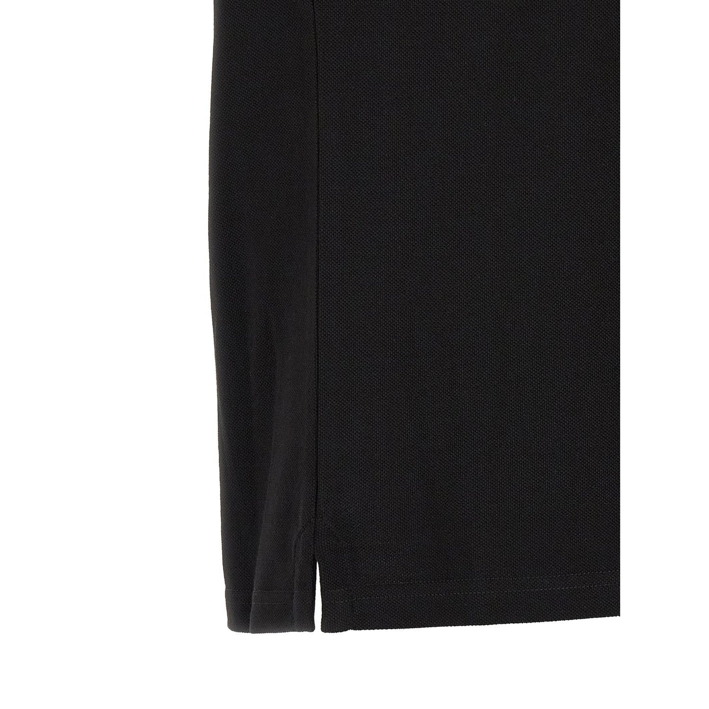 Moncler Black Cotton Polo Shirt