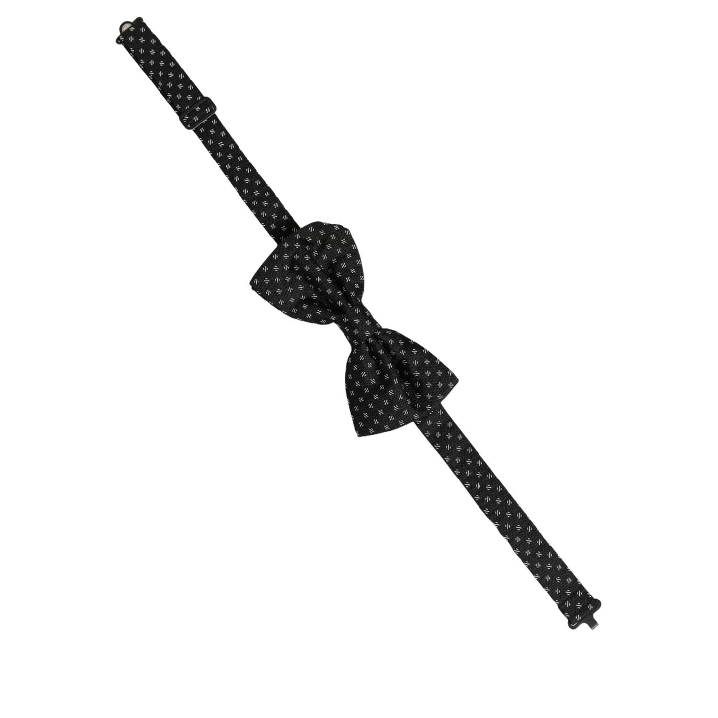 Dolce & Gabbana Men Dark Gray Patterned Adjustable Neck Papillon Bow Tie