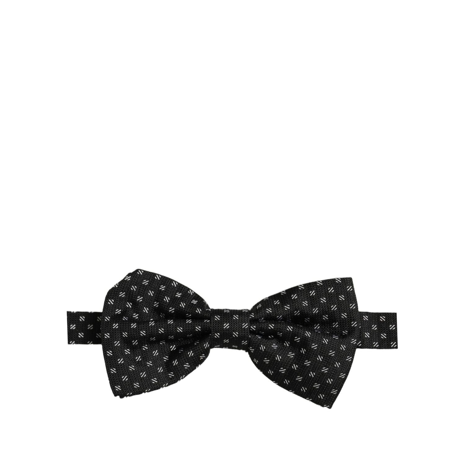 Dolce & Gabbana Men Dark Gray Patterned Adjustable Neck Papillon Bow Tie