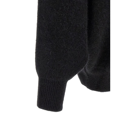 Rick Owens Black Marabou Sweatshirt