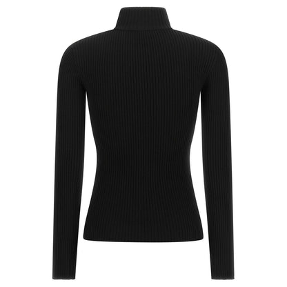 Courrèges Black Viscose Cardigan