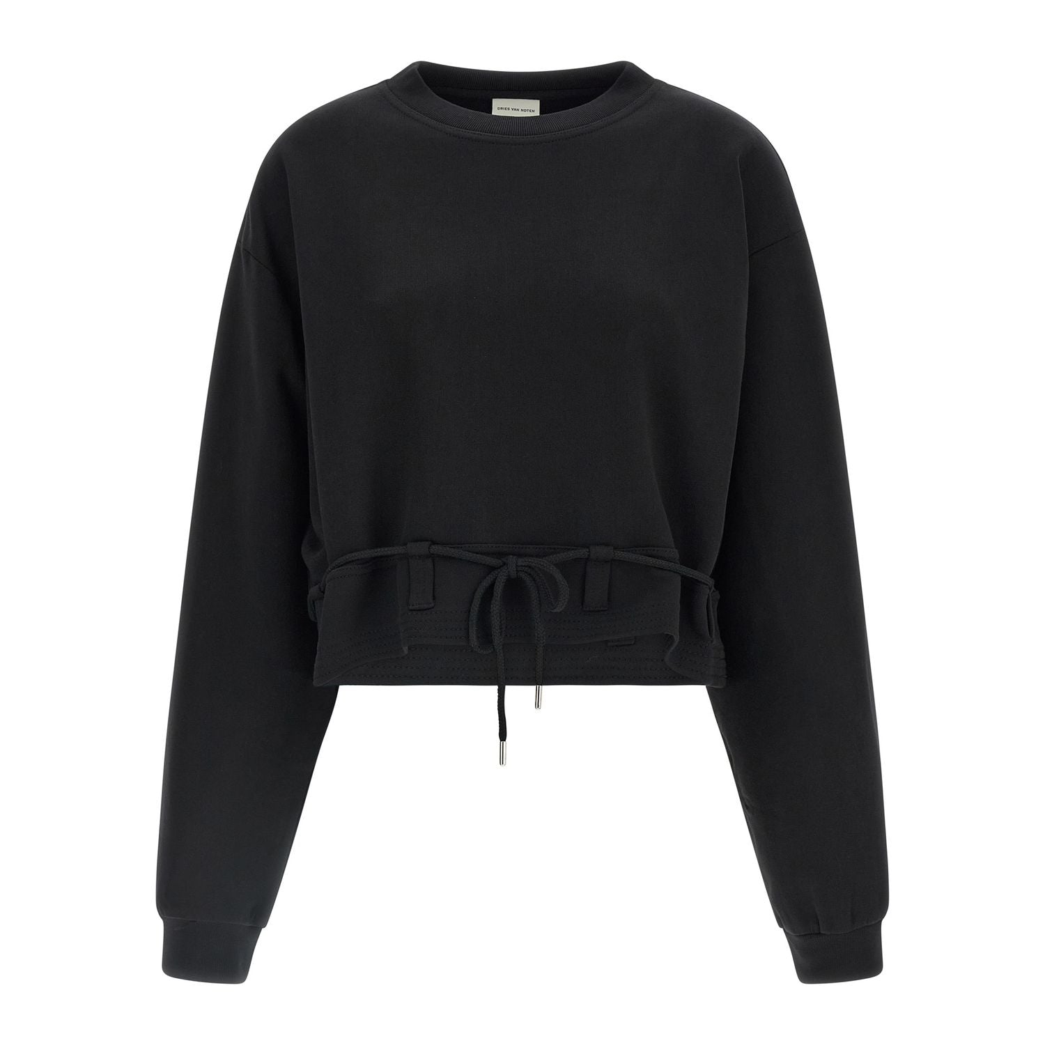Dries Van Noten Black Cotton Sweatshirt