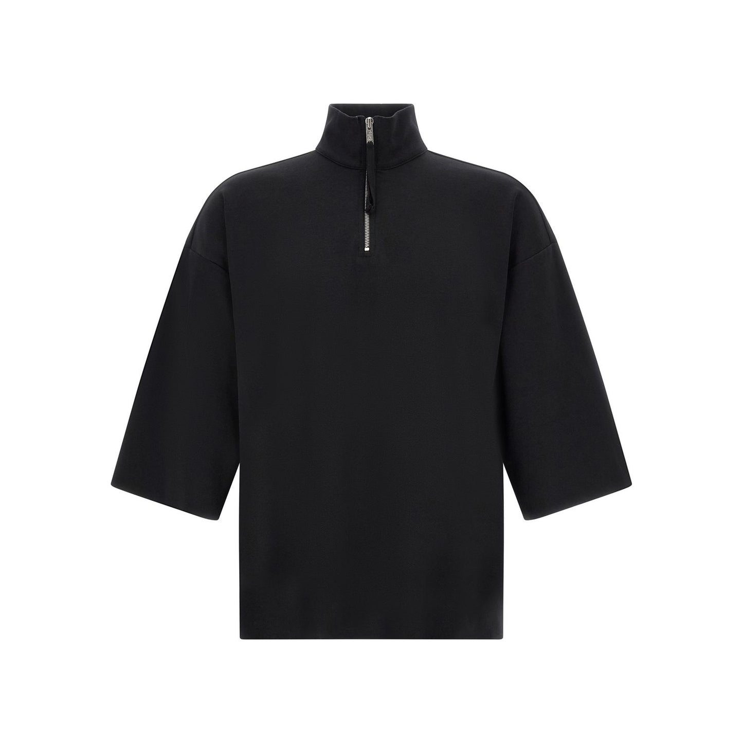 Thom Krom Black Cotton Sweatshirt
