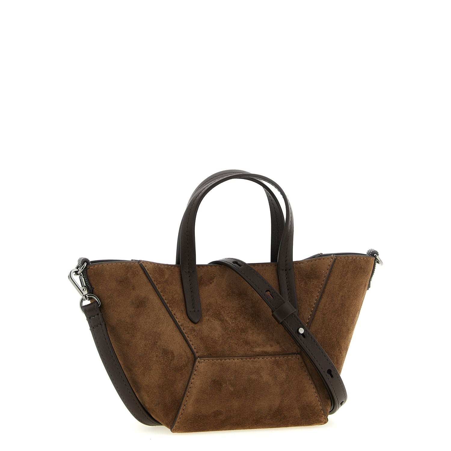 Brunello Cucinelli Brown Calfskin Handbag