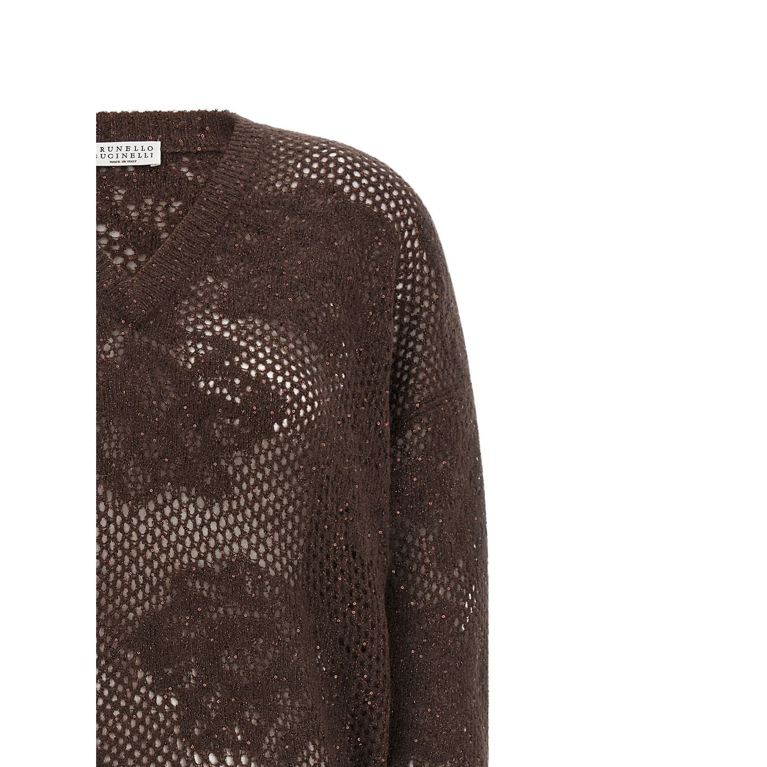 Brunello Cucinelli Brown Nylon Cardigan