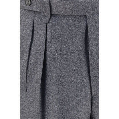 Brioni Gray Wool Oves Aries Casual Pants