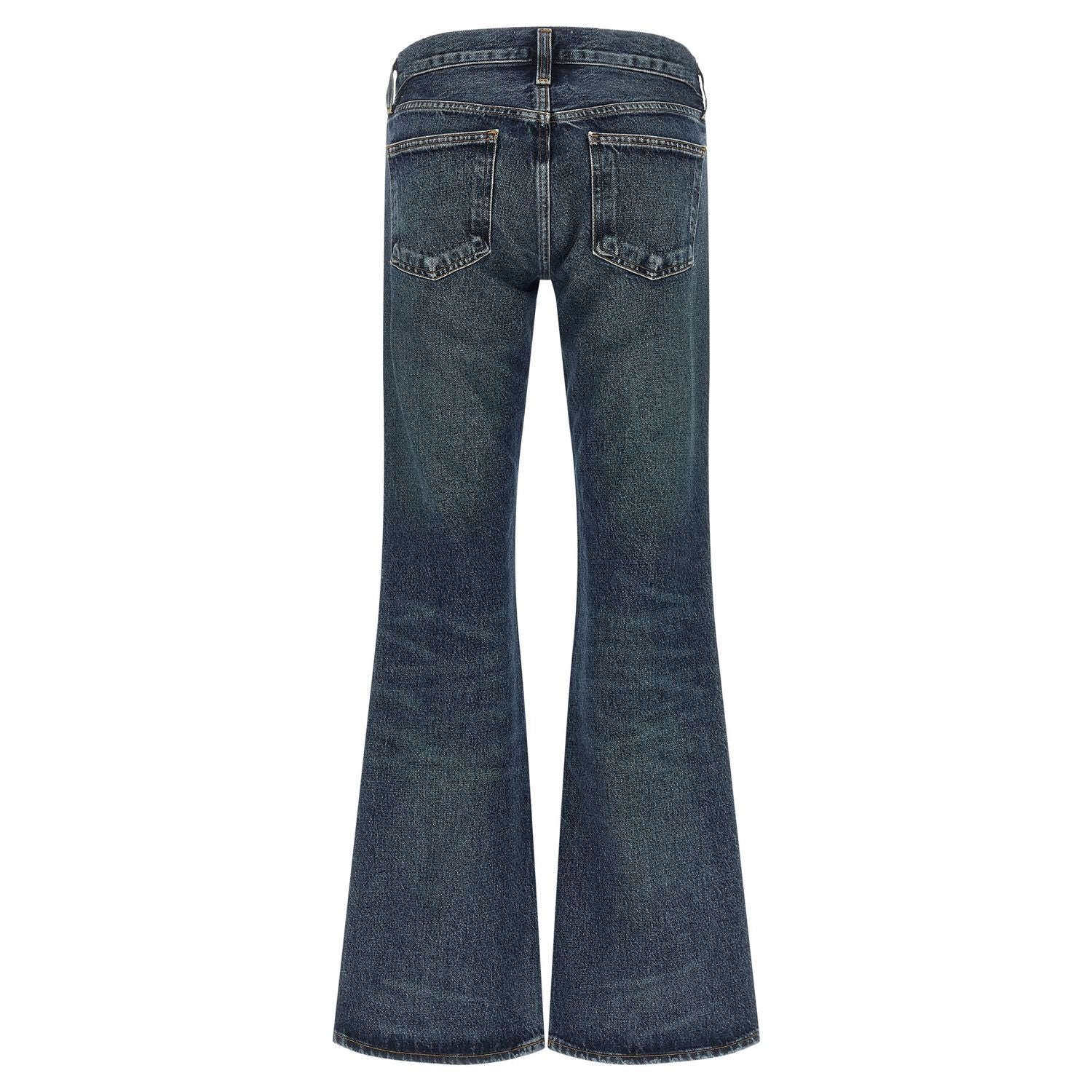 Agolde Blue Cotton Bootcut Jeans