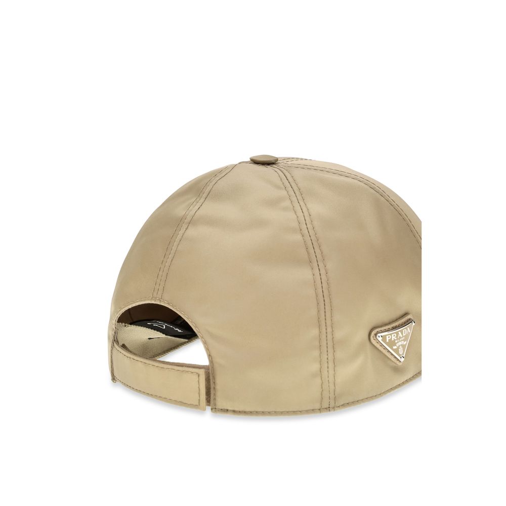 Prada Beige Polyamide Cap (Baseball Hat)
