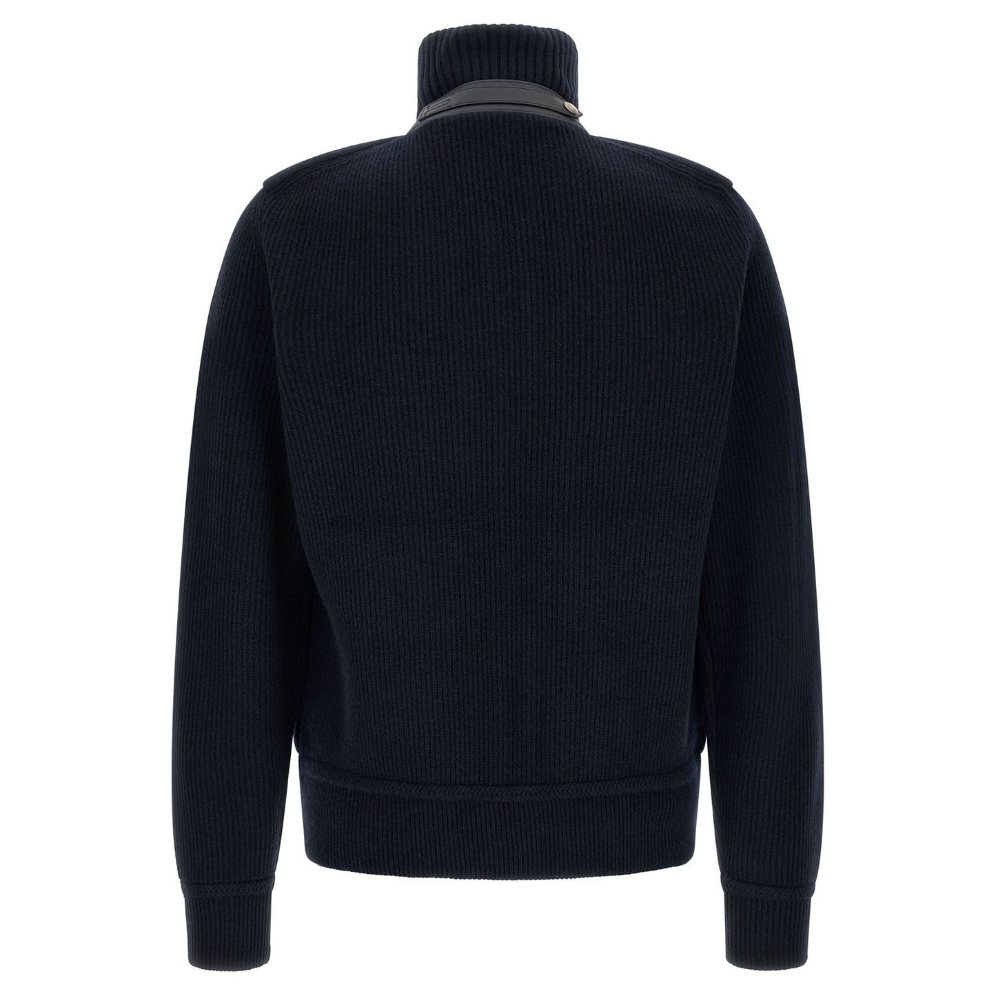 Tom Ford Blue Virgin Wool Full-Length Jacket