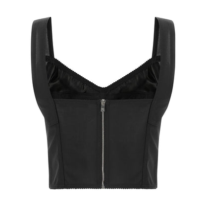 Dolce & Gabbana Black Polyamide Tank Tops