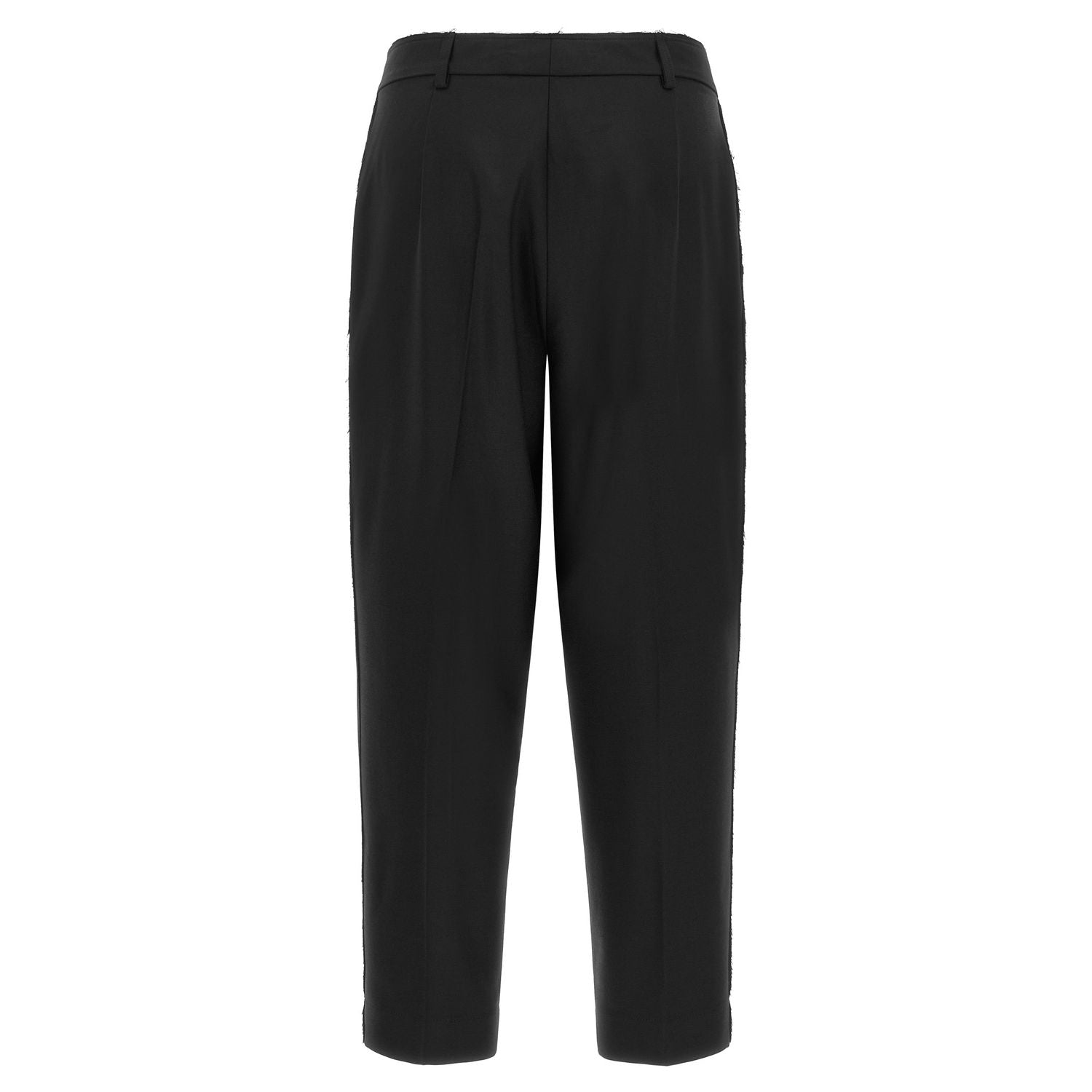 Gianluca Capannolo Black Wool Cropped Pants