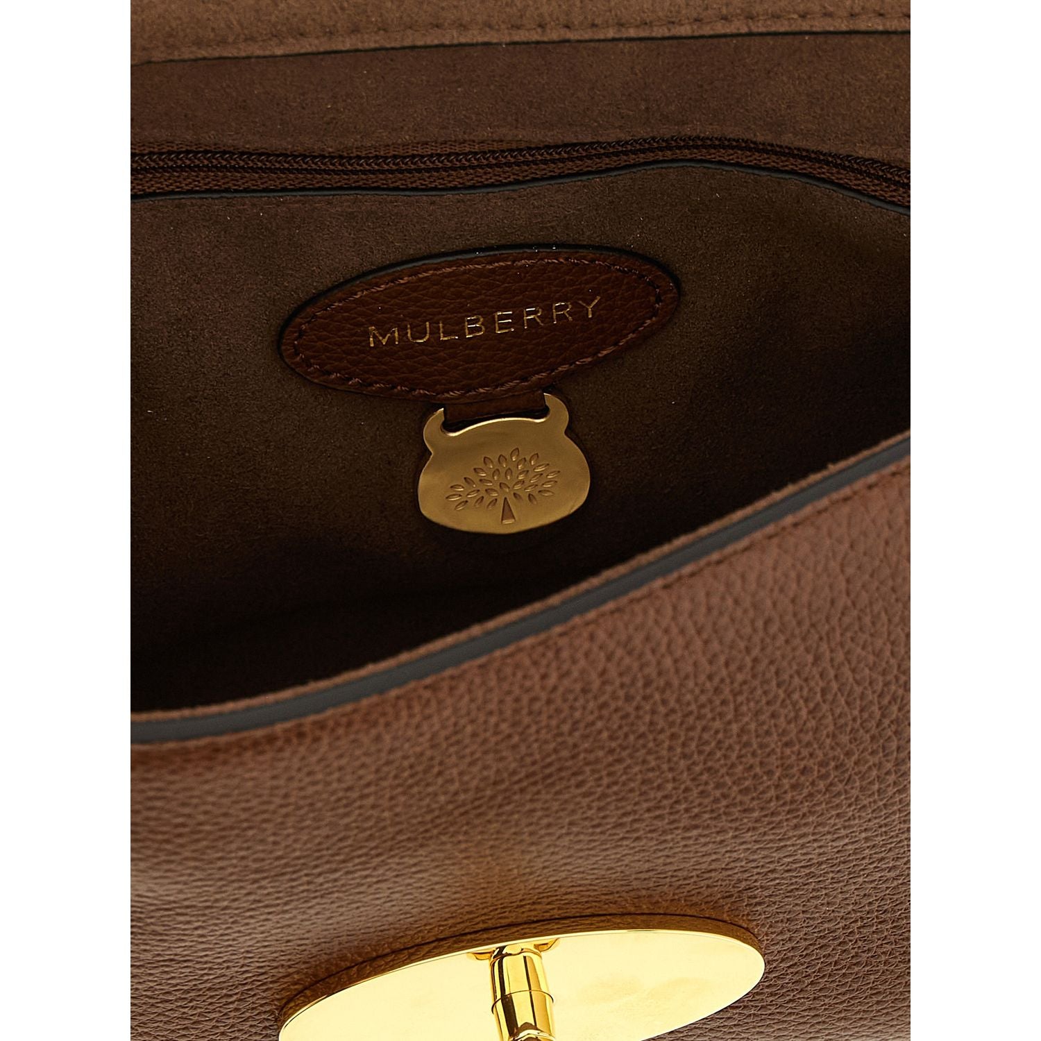 Mulberry Brown Bovine Leather Shoulder Bag
