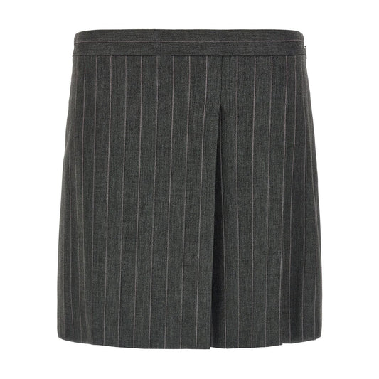 PINKO Gray Polyester Long Skirt